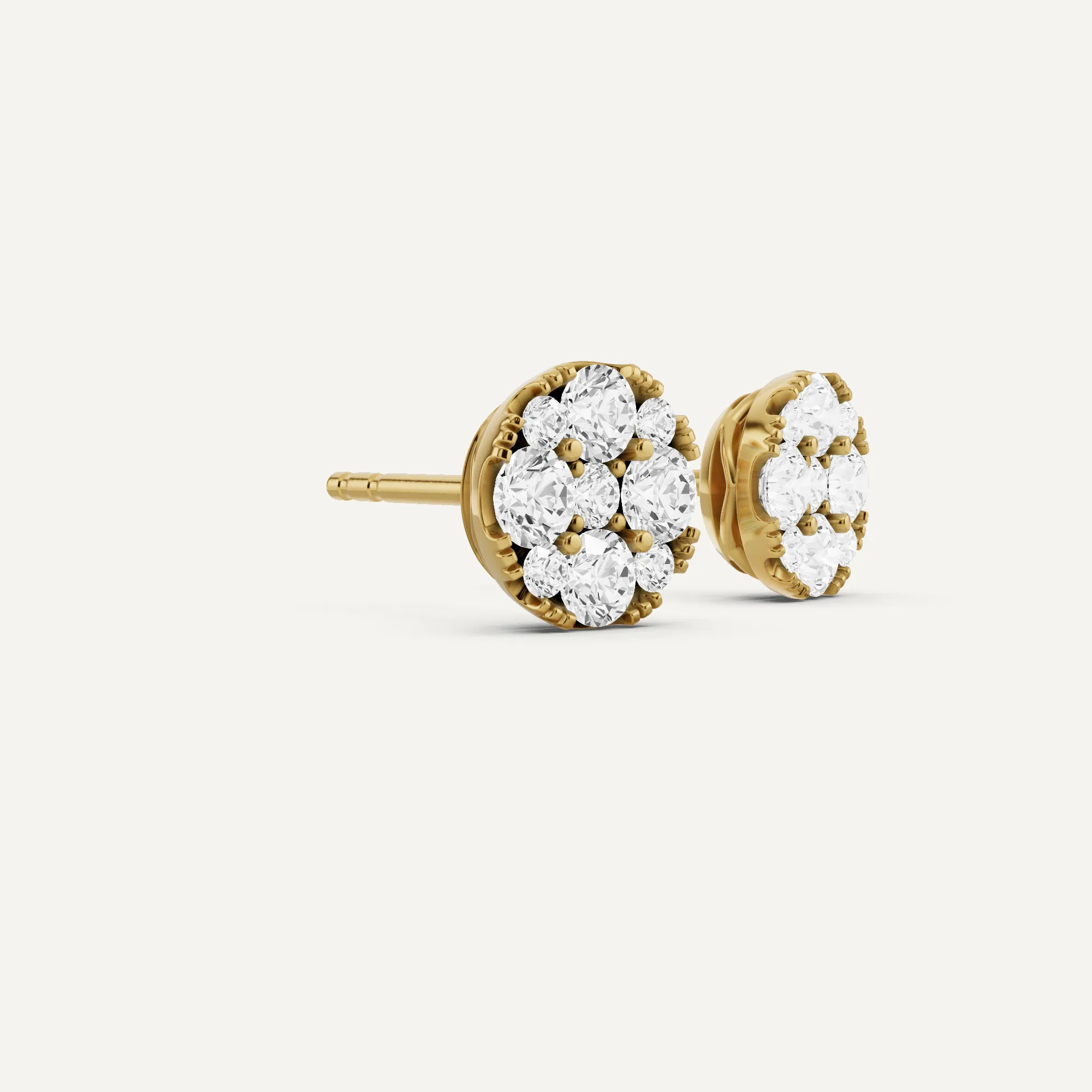 1 ctw Round Diamond Studs