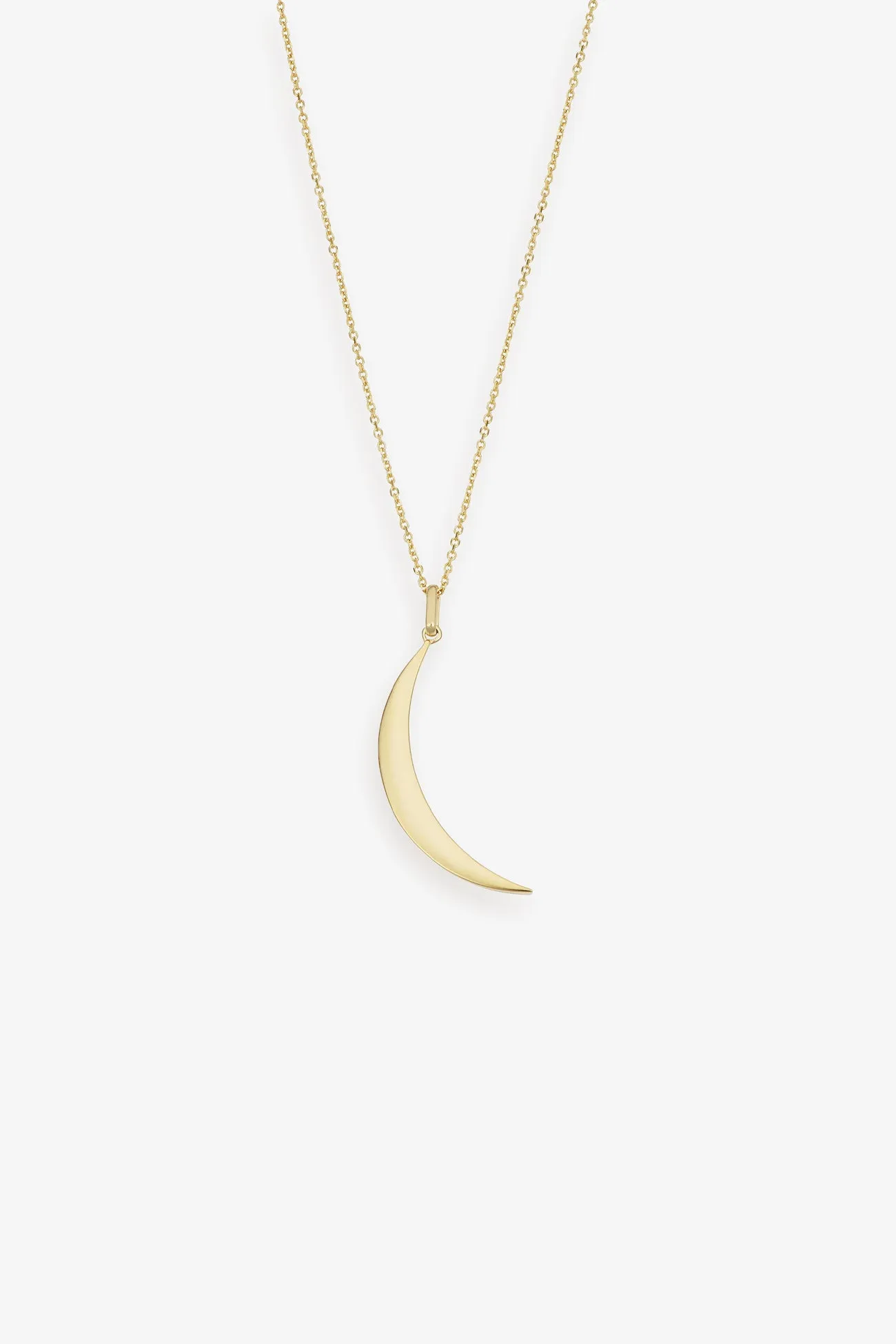 10k Gold Luna Pendant Necklace