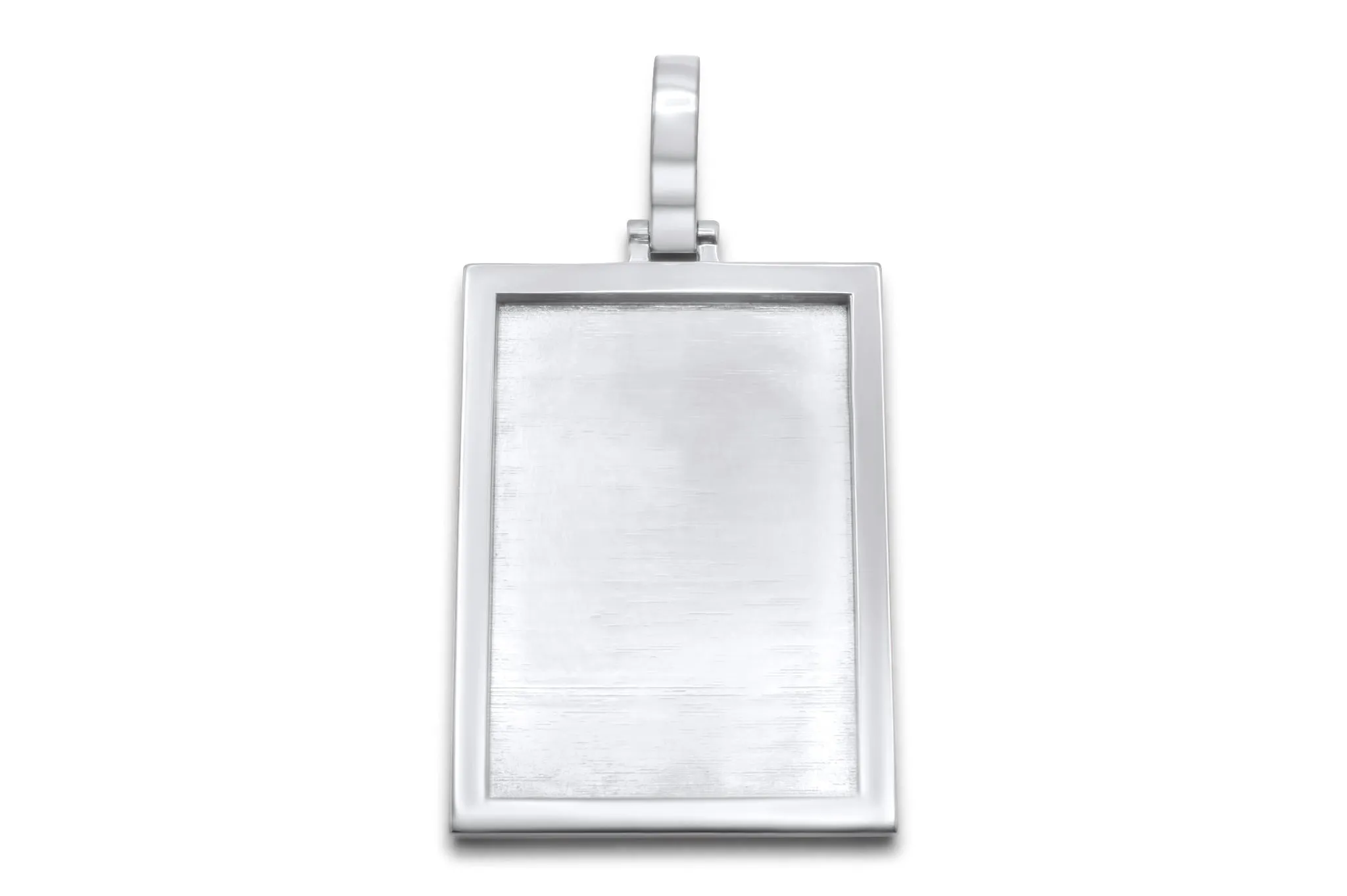 10k Solid Yellow Gold Rectangle Picture Pendant