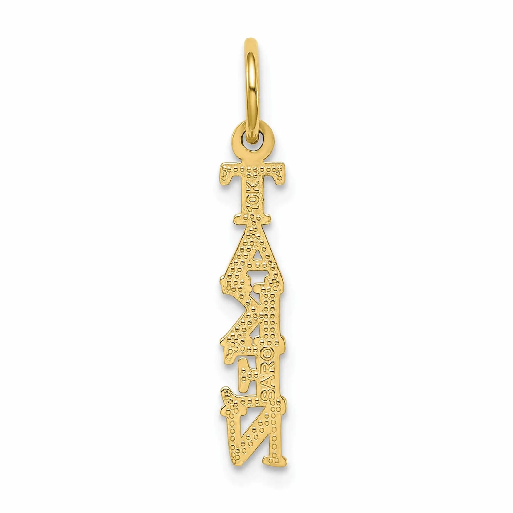 10k Yellow Gold Polished Talking Taken Pendant