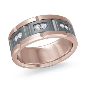 14K Rose Gold Ring from the Tantalum Collection by Malo - MRDTN-054-9PD