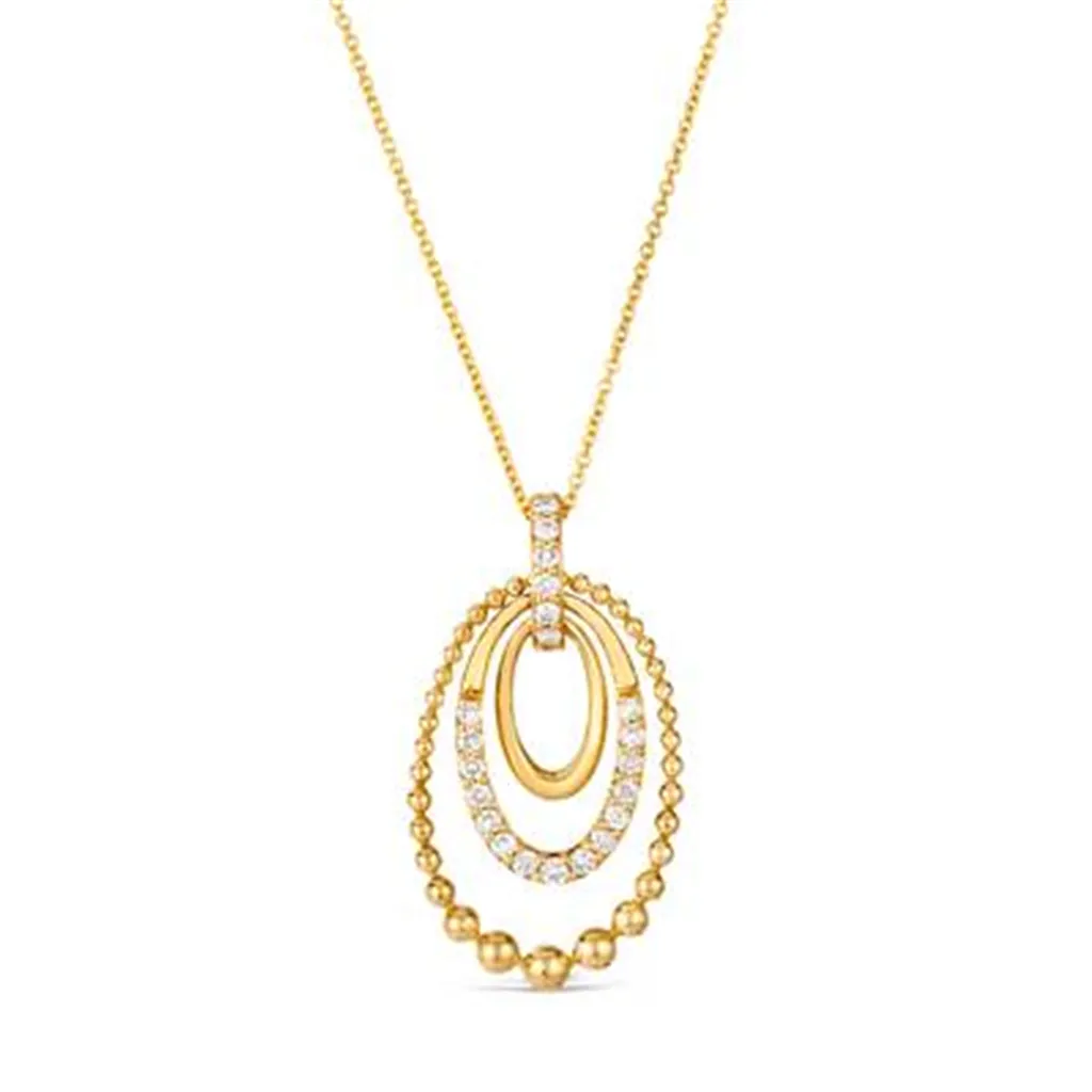 14K Yellow Gold 0.30ctw Nude Diamond Drop Necklace by Le Vian