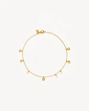 18k Gold Vermeil Endless Grace Pearl Anklet