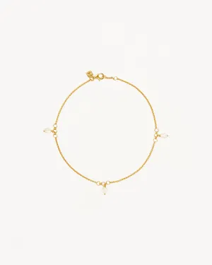 18k Gold Vermeil Grow With Grace Pearl Anklet