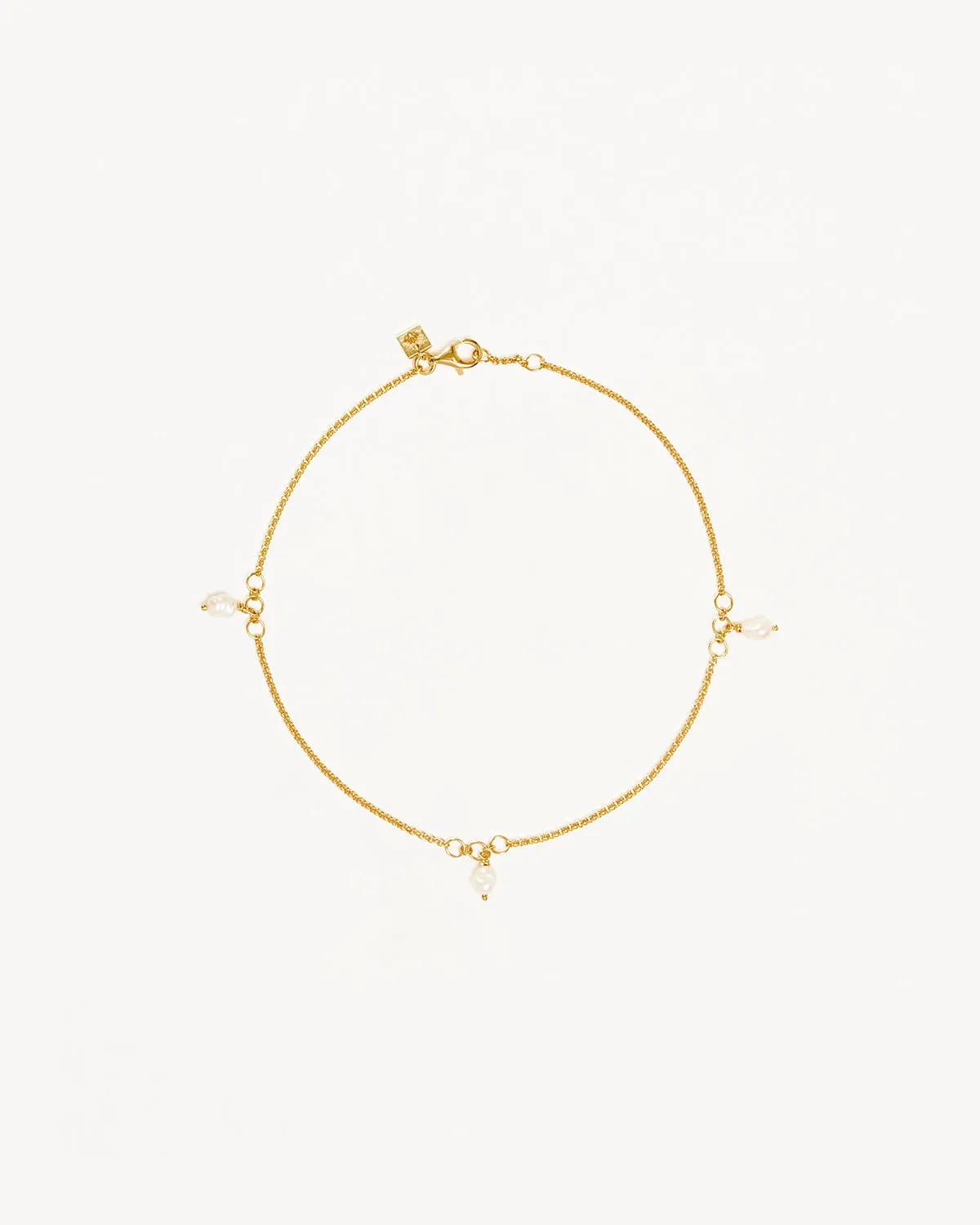 18k Gold Vermeil Grow With Grace Pearl Anklet