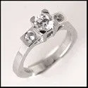 3 Stone 0.90 TCW Round Cubic Zirconia Cz Ring