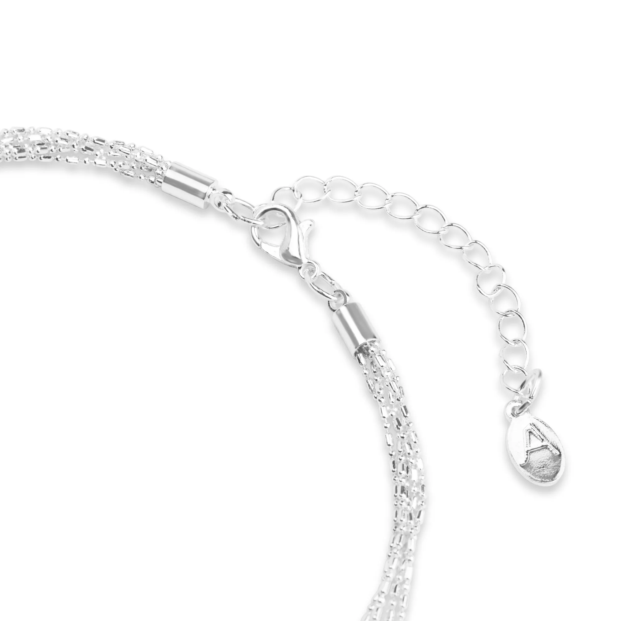 Accessorize London Women's  Silver Pearl and fine chain layered necklace