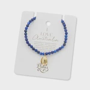 Akubra hat charm lapis lazuli bracelet