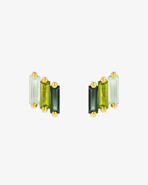 Amalfi Midi Green Ombre Studs