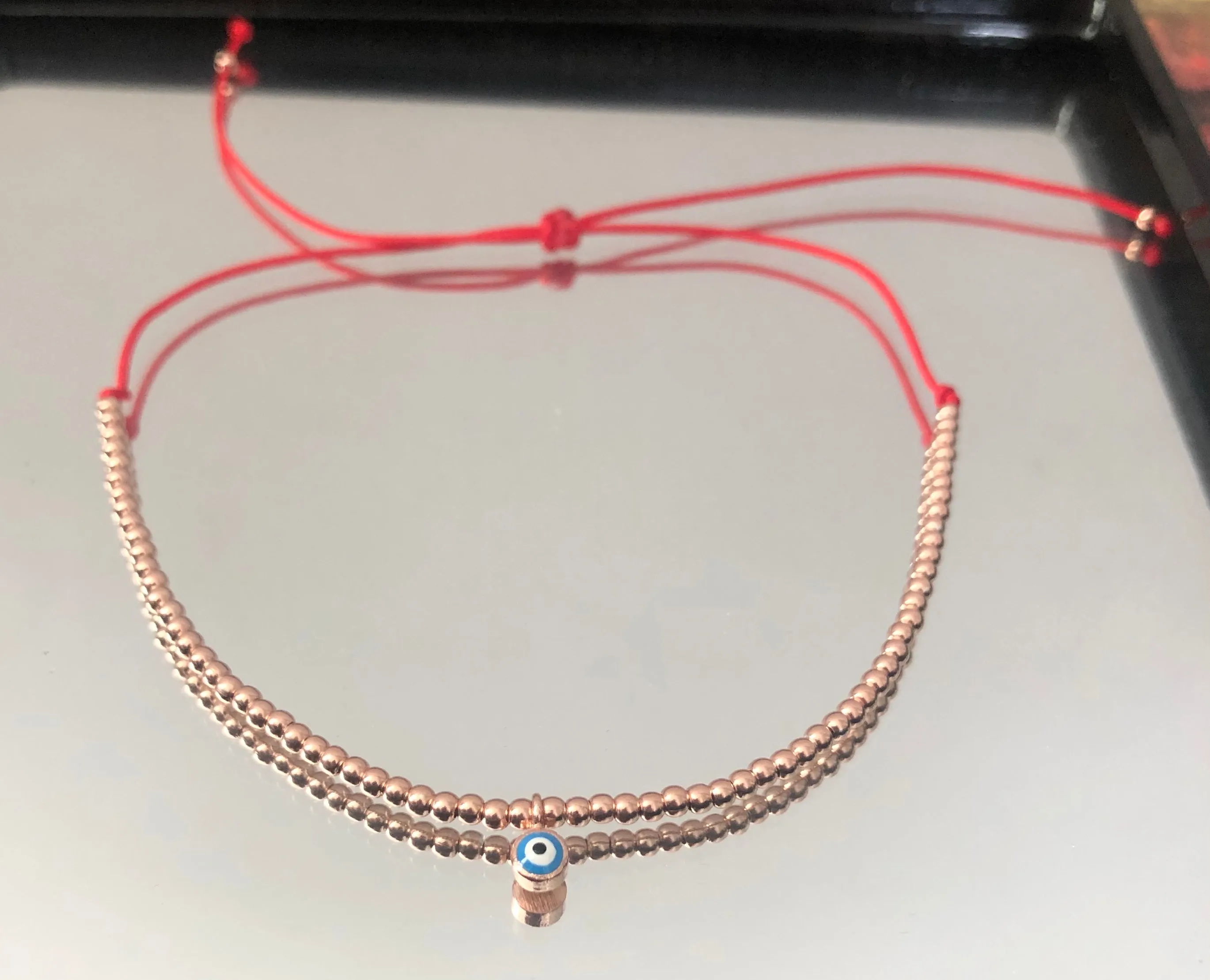 Anklets With Silver Beads