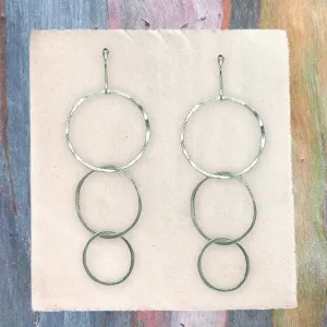 Aura Sterling Silver Hoop Earrings