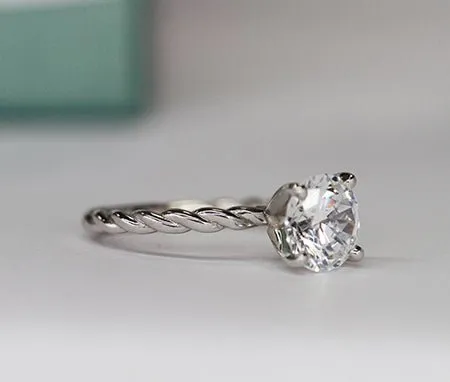 Balsam - GIA Natural Round Diamond Engagement Ring