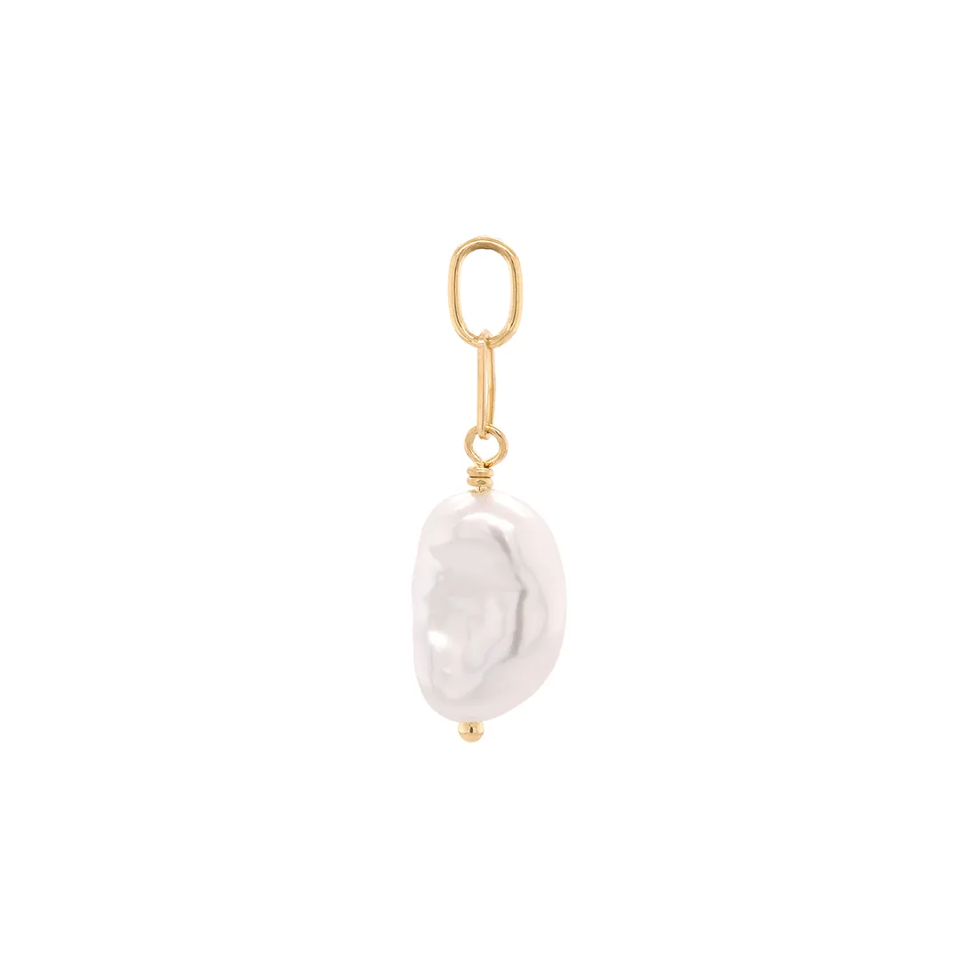 Baroque Pearl Paper Clip Charm