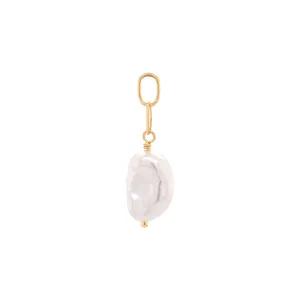 Baroque Pearl Paper Clip Charm