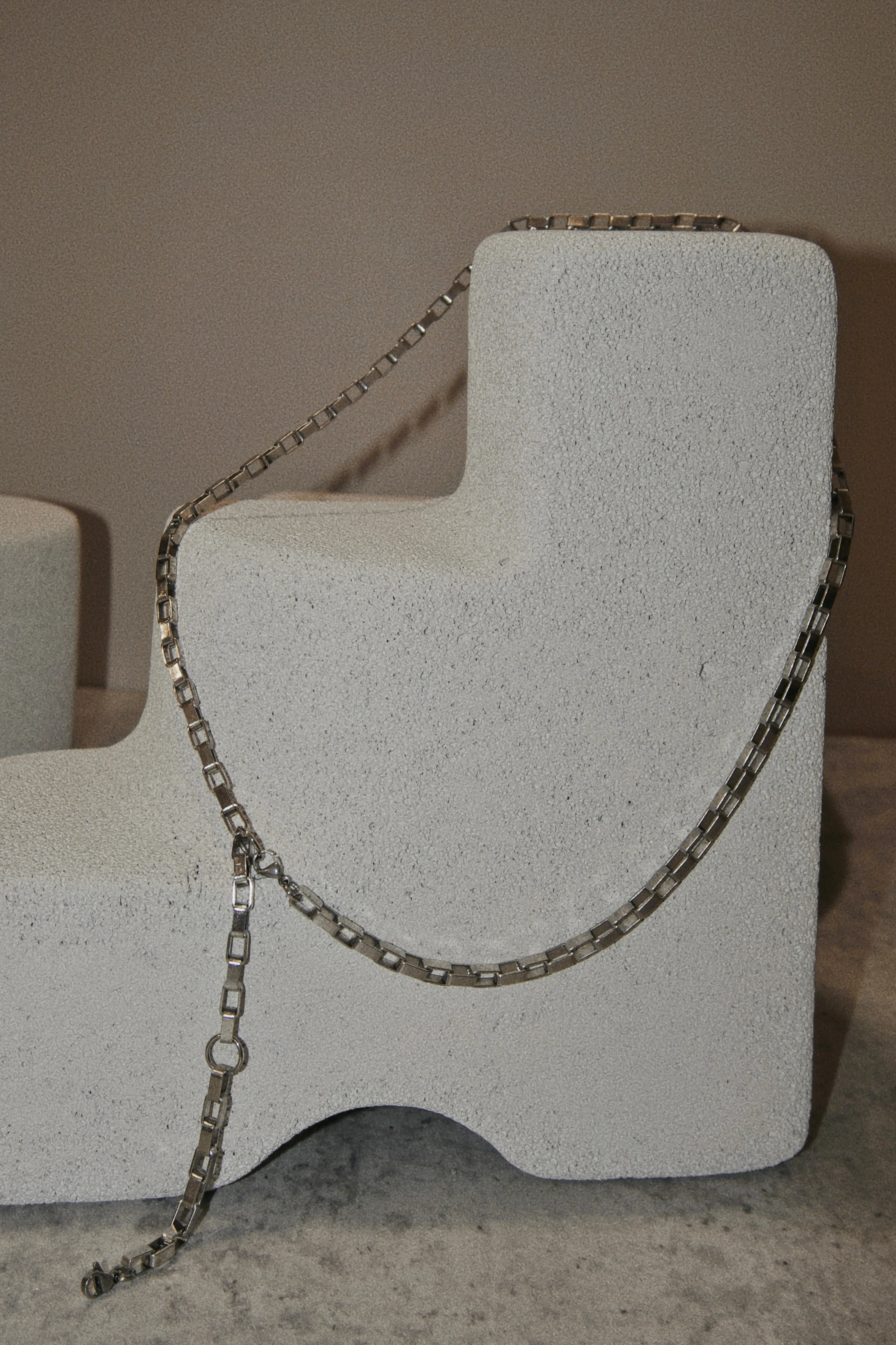 Basic Rectangle Box Chain Necklace