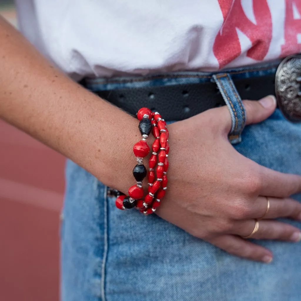 Bracelet - Red & Black Team Signature