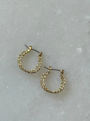 Carrie Mini Hoops- Gold