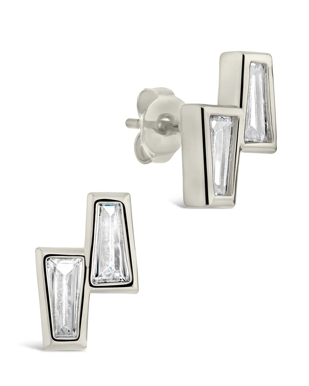 Colsie Tapered CZ Stud Earrings