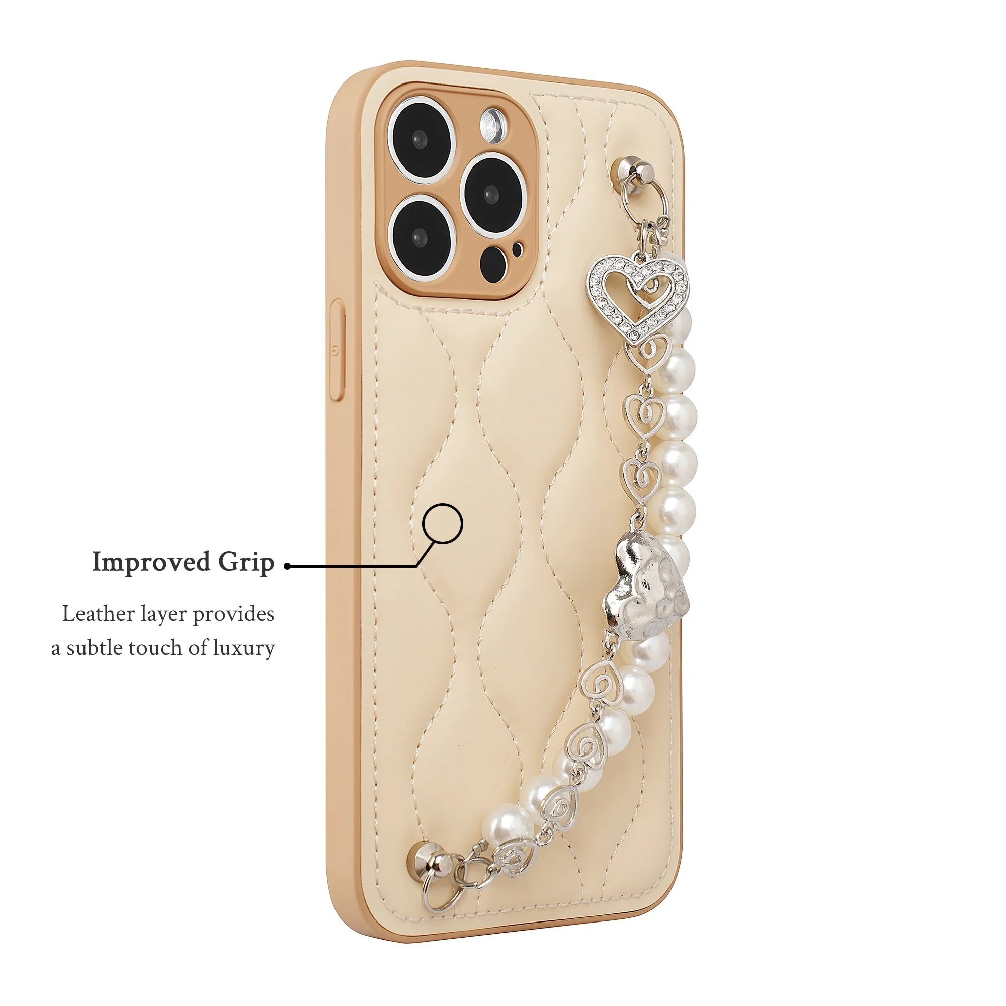 Cross-body Pearl Chained Phone Case