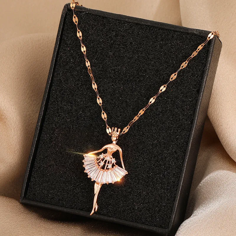 Crystal Ballerina Necklace