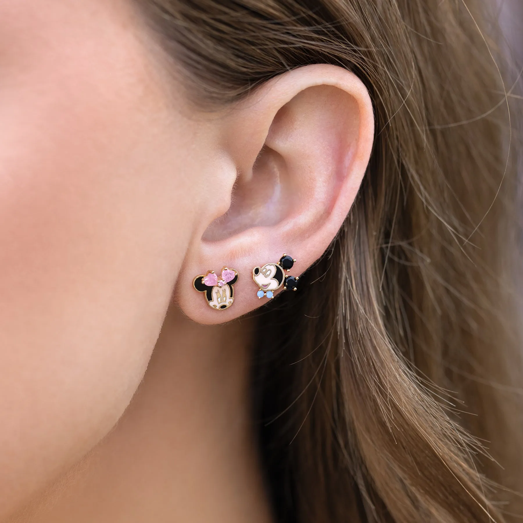 Disney Mickey Mouse & Minnie Mouse Studs