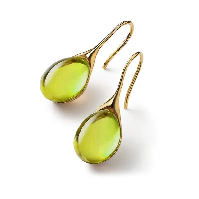 Droplet- the Graceful Glass Drop Earrings 11 Colors