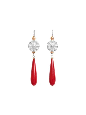 Elite Vic Disc Drop Earrings