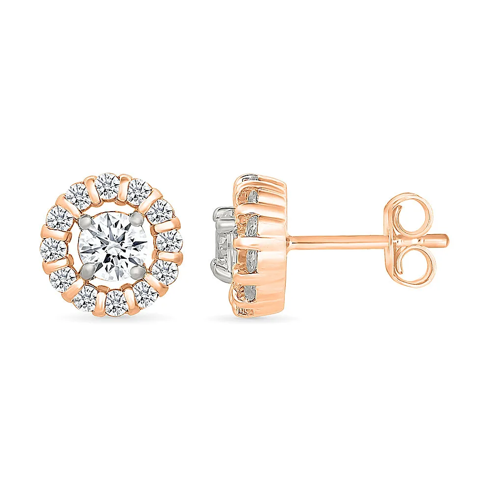 Essence Gold & Diamond Earrings