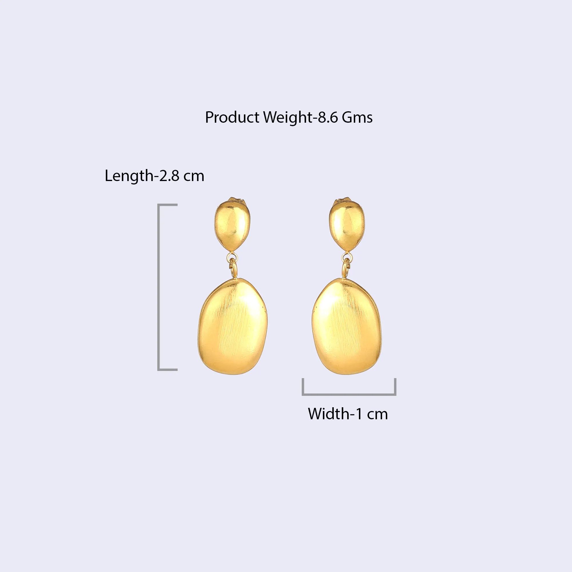 Estele Gold Plated Stylish & Graceful Demifine Drop Earrings for Girls and Women