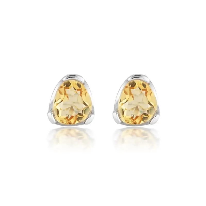 EVERYDAY GEMSTONE STUDS - CITRINE