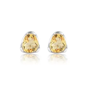 EVERYDAY GEMSTONE STUDS - CITRINE