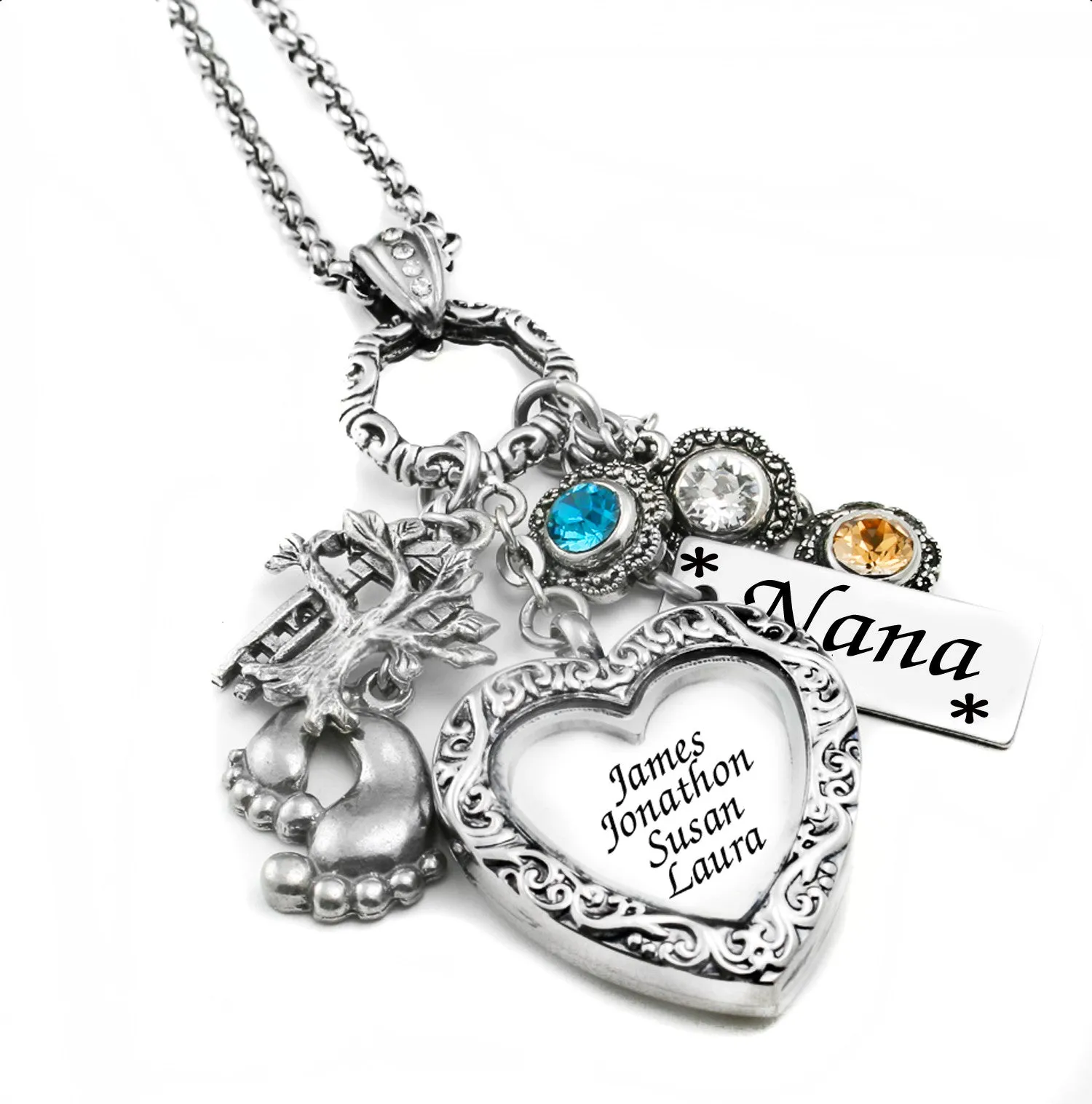 Family Heirloom Heart Locket Necklace