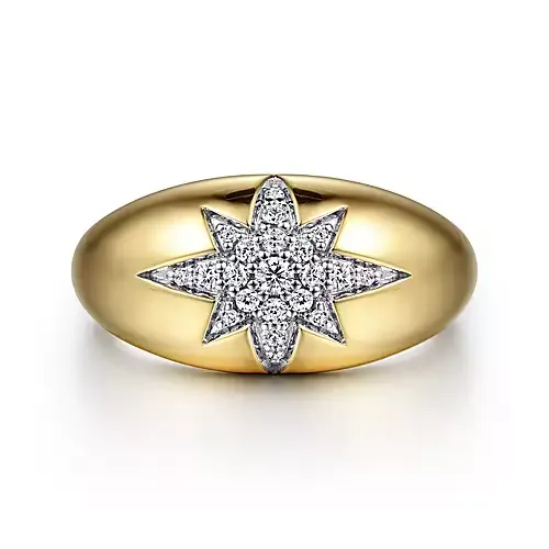 Gabriel & Co. Diamond Star Ring