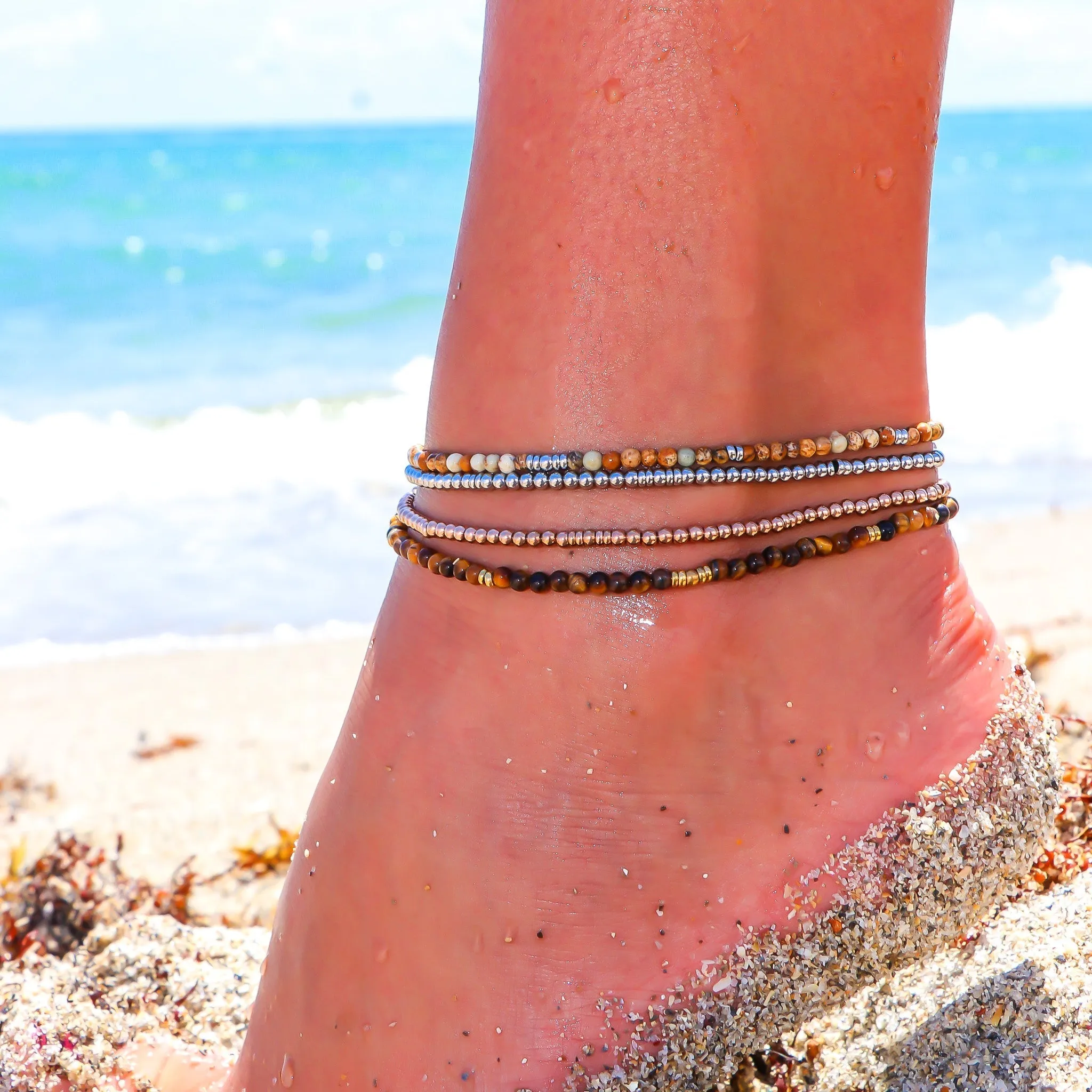 Gemstone Anklets