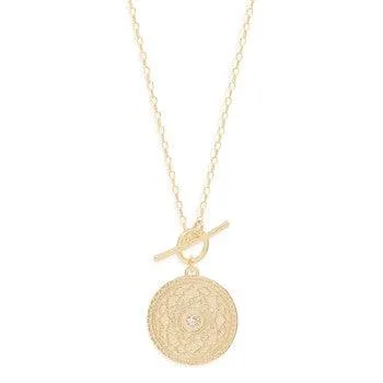 Gold A Thousand Petals Fob Necklace