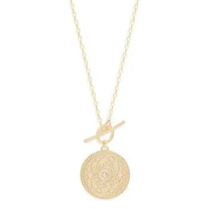 Gold A Thousand Petals Fob Necklace