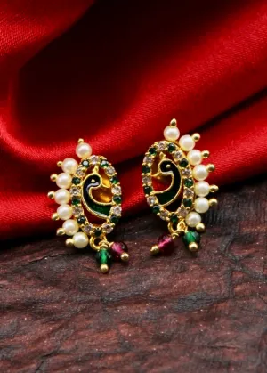 GRACEFUL PEACOCK EARRINGS