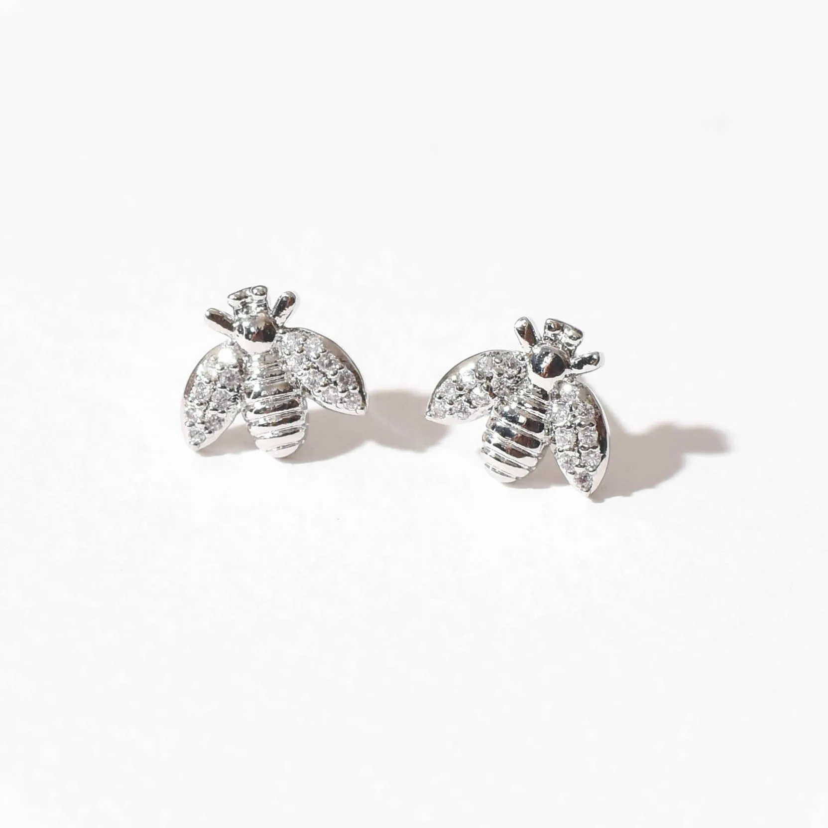 Honey B Studs | Silver