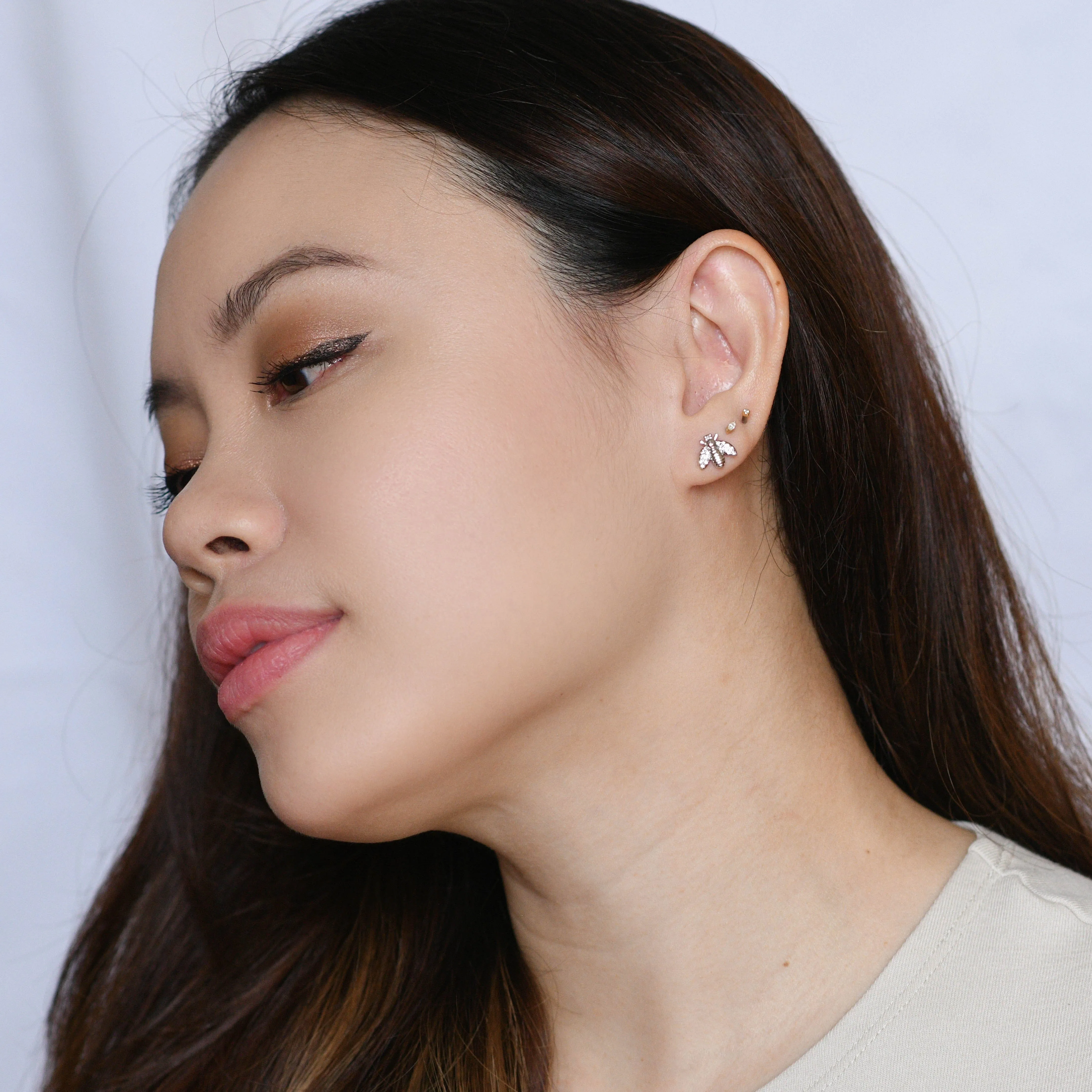 Honey B Studs | Silver