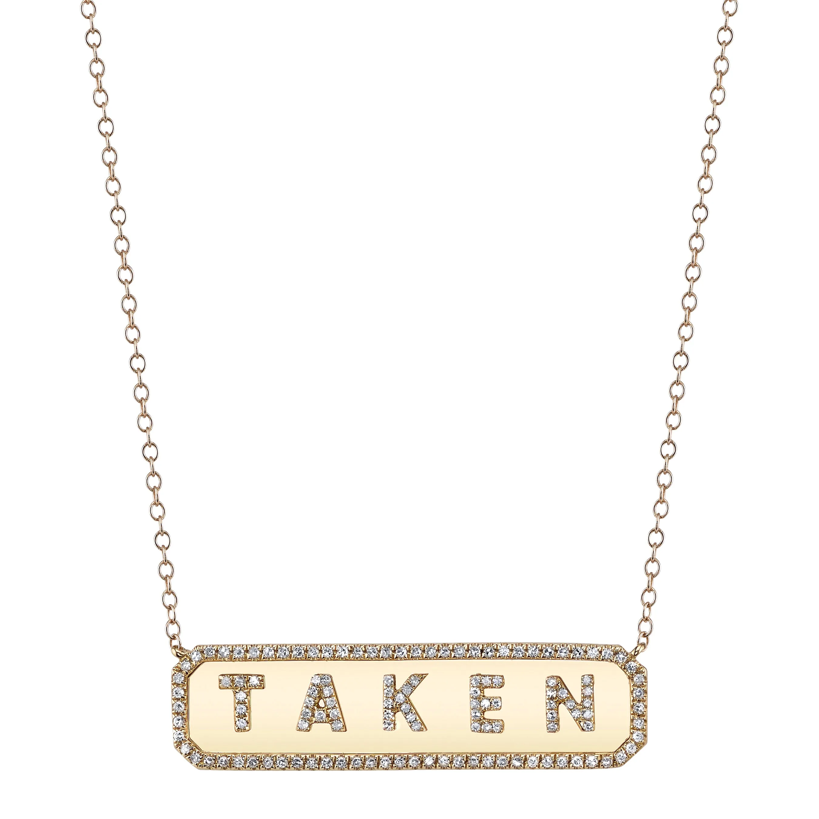 HORIZONTAL PERSONALIZED NAMEPLATE NECKLACE