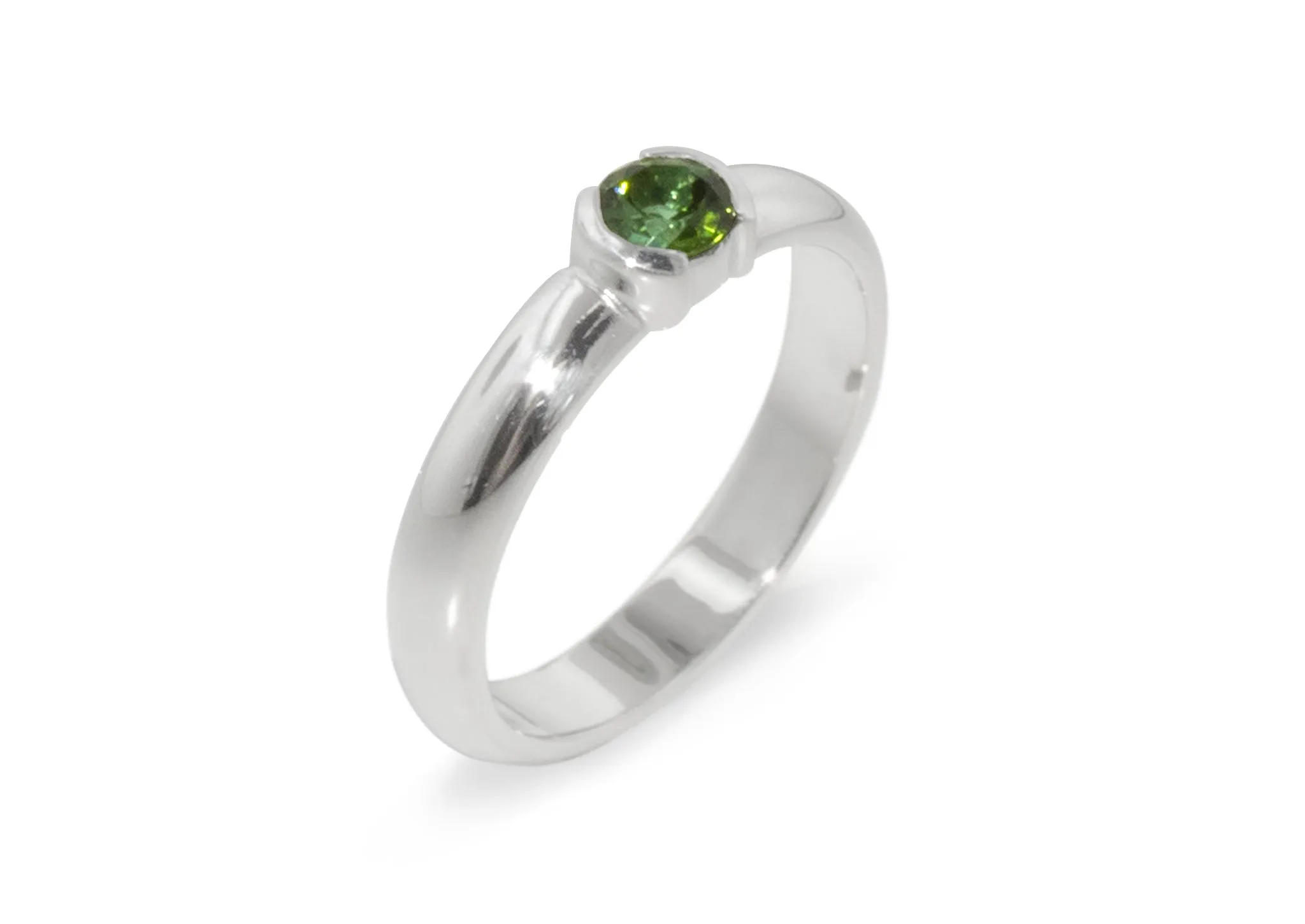 JW431 Tourmaline Gemstone Ring, Sterling Silver