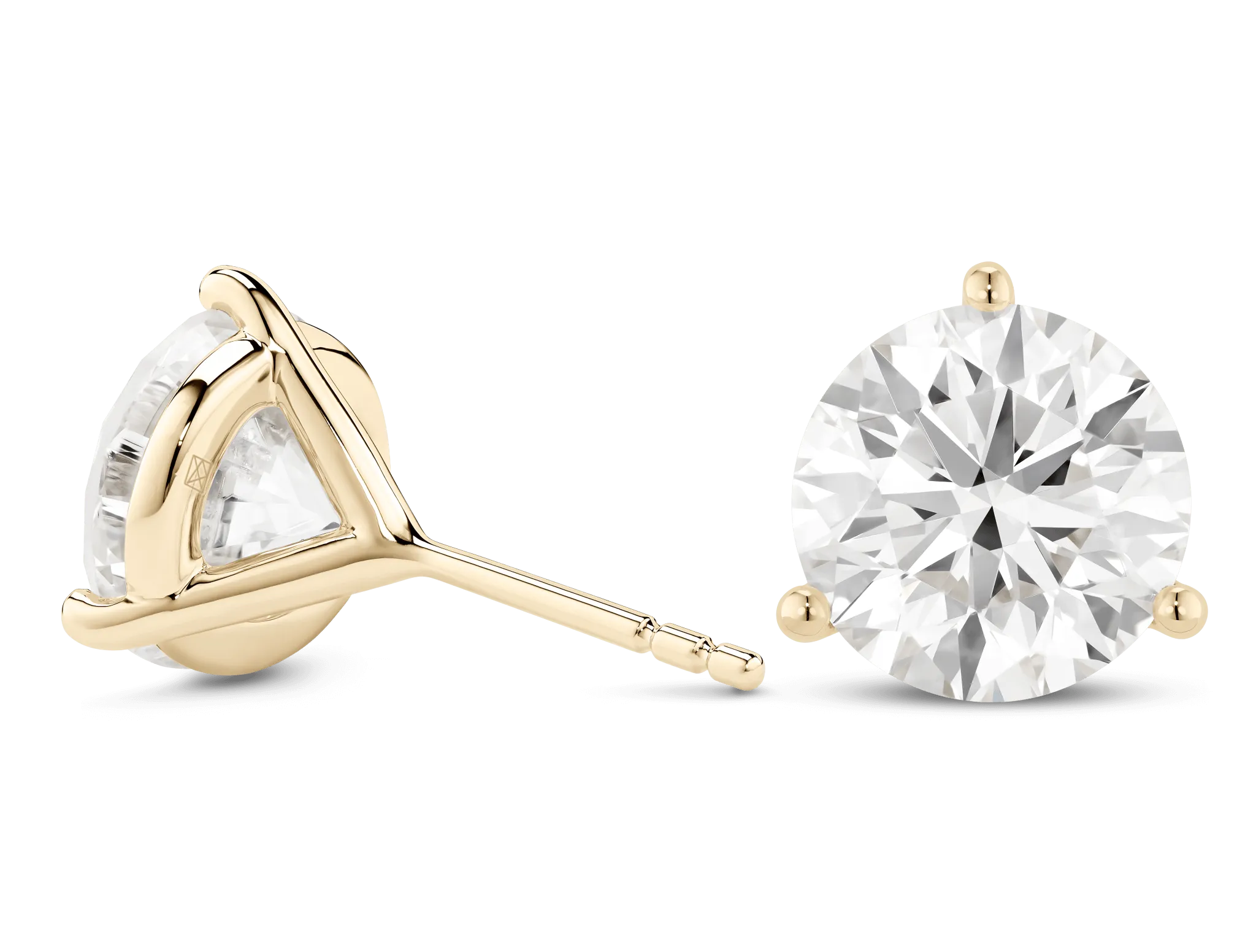 Lab-Grown Diamond 5ct. tw. Round Brilliant Solitaire Studs | White