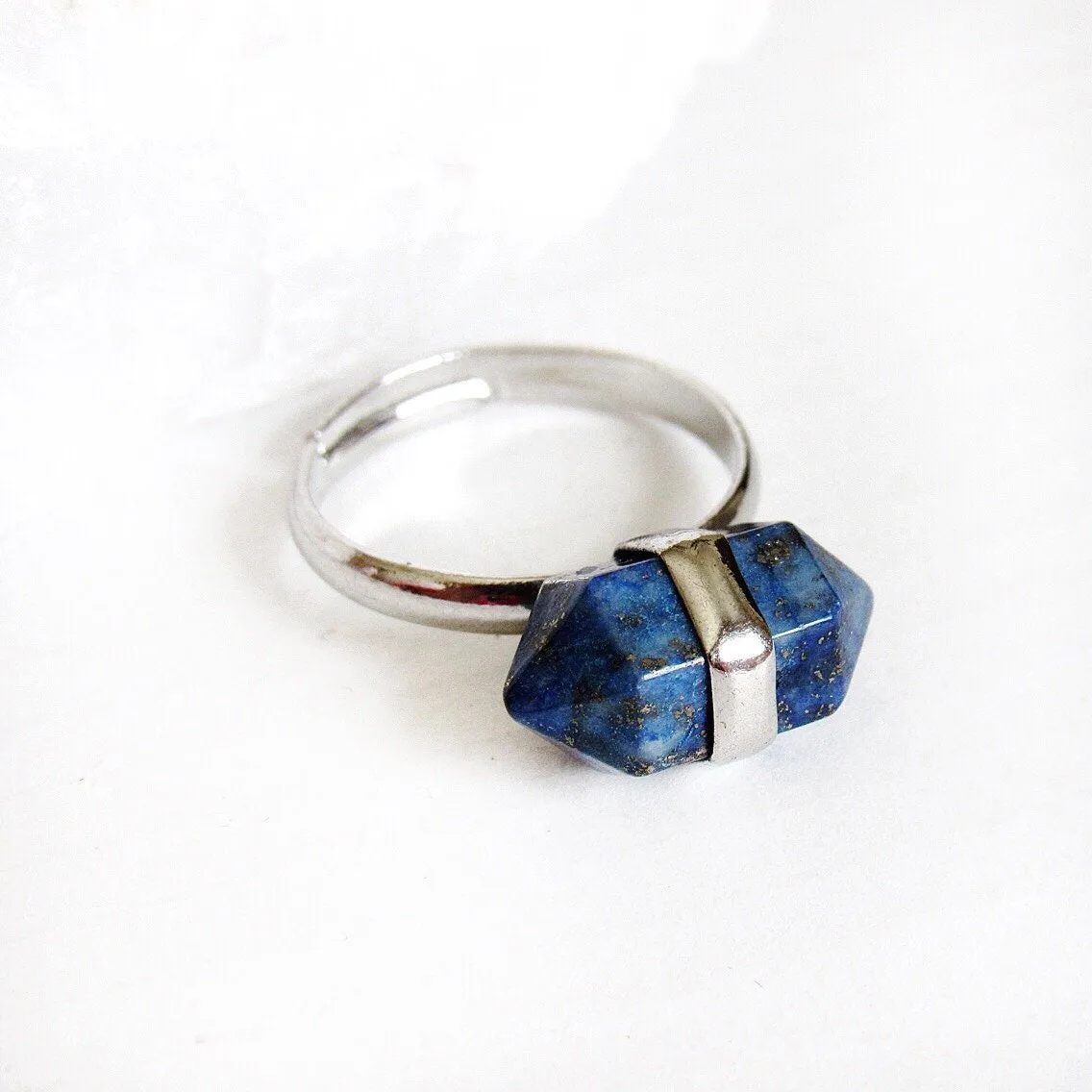 Lapis Lazuli Bullet Rings