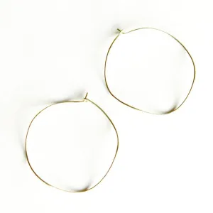 Large Wave hoop earrings