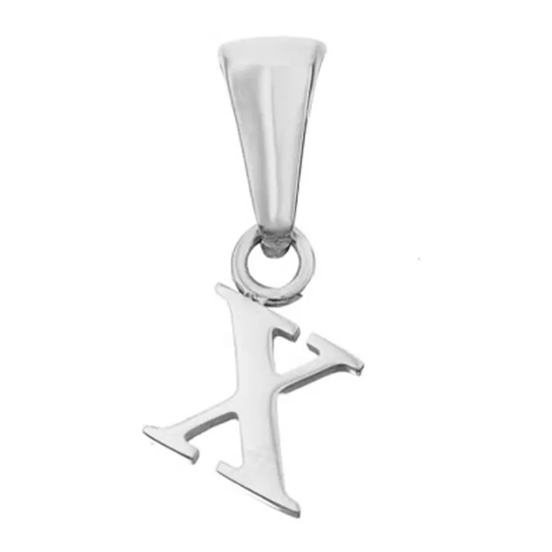 Lowercase Initial Pendant (Silver)