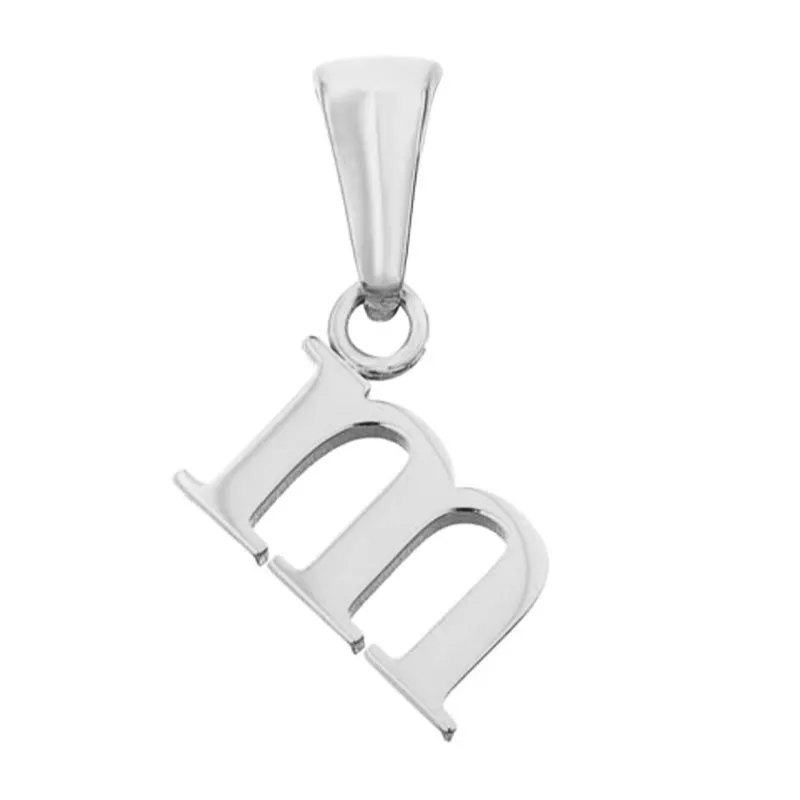 Lowercase Initial Pendant (Silver)