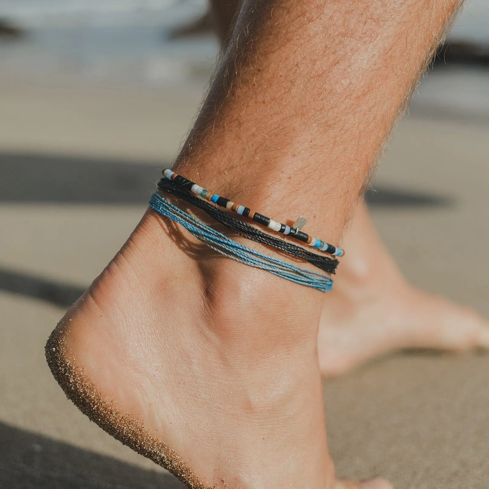 Men's Onyx Anklet