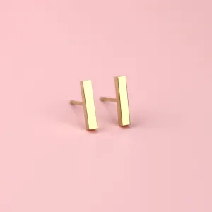 Minimalist Bar Studs (Gold Plated)