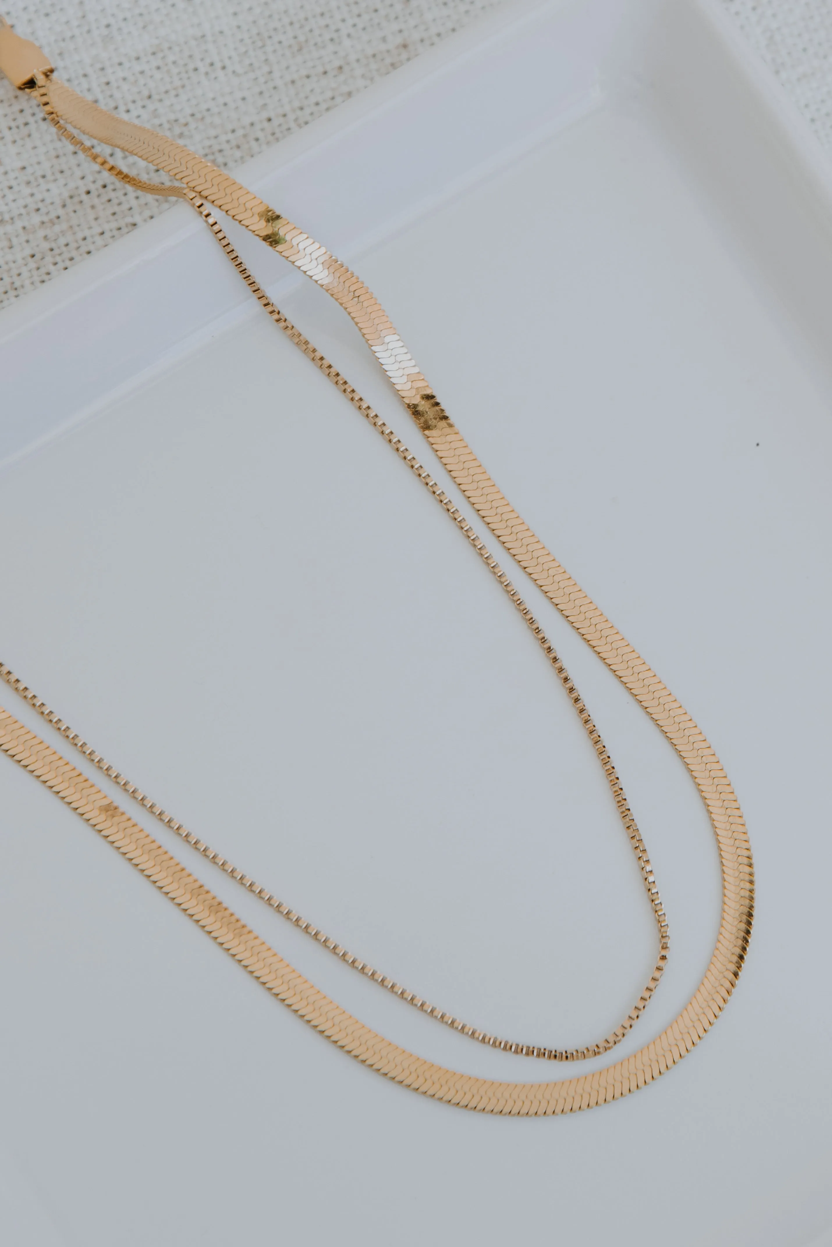 Nina Gold Layered Chain Necklace