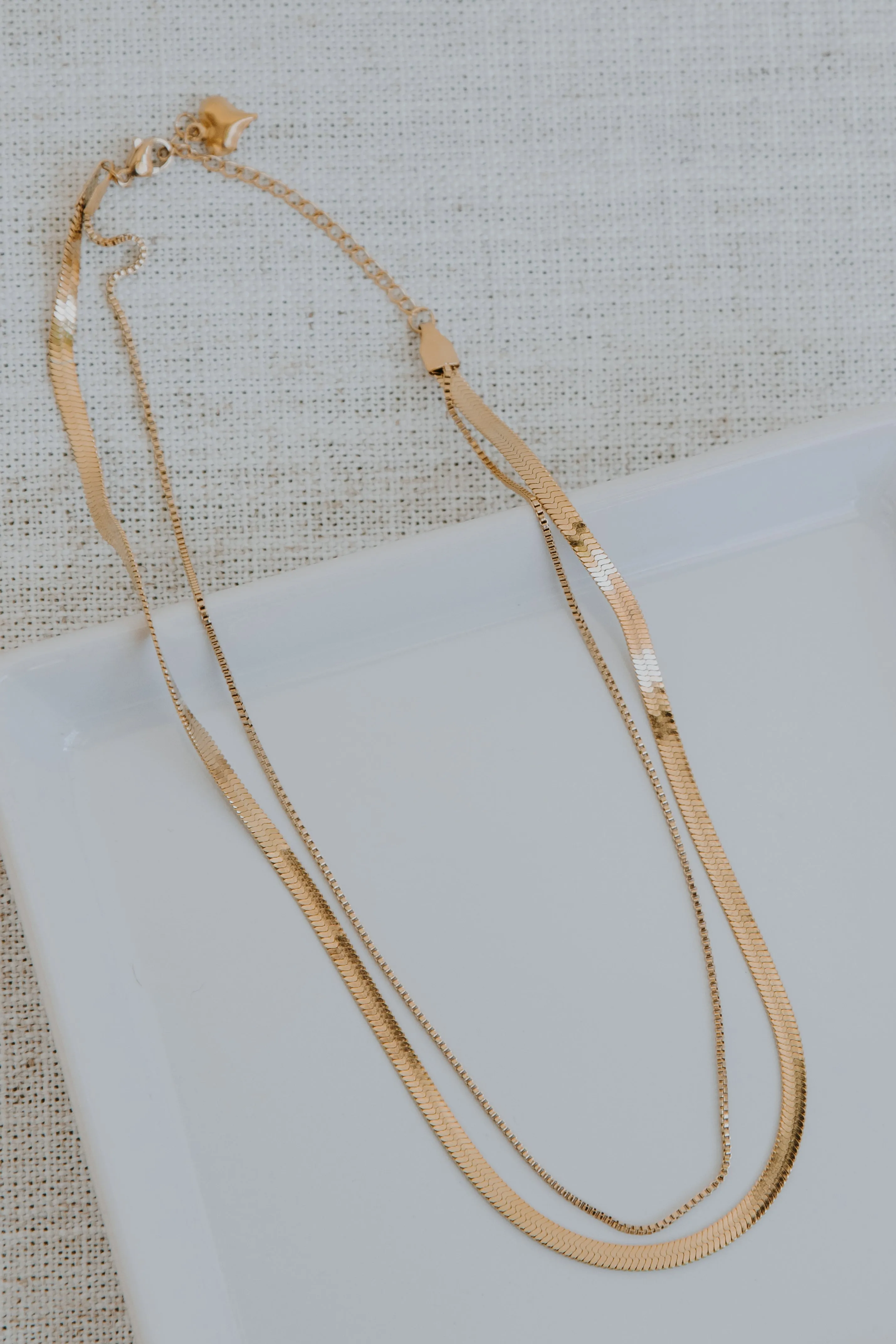 Nina Gold Layered Chain Necklace